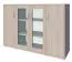 Vitrine Kerowagi 19, Farbe: Sonoma Eiche - Abmessungen: 125 x 190 x 41 cm (H x B x T)