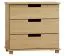 Kommode Kiefer massiv Vollholz natur 002 - Abmessung 80 x 100 x 47 cm (H x B x T)