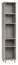 Regal Nanez 45, Farbe: Grau - Abmessungen: 195 x 39 x 38 cm (H x B x T)