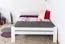 Jugendbett "Easy Premium Line" K5, 140 x 200 cm Buche Vollholz massiv weiß lackiert