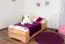 Einzelbett / Stapelbett Wooden Nature 423 , Kernbuche massiv Natur geölt - 90 x 200 cm (B x L)