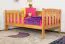 Kinderbett / Juniorbett Kiefer massiv Vollholz Erlefarben 96, inkl. Lattenrost - 90 x 160 cm (B x L)