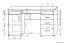 Schreibtisch Banjaran 05, Farbe: Erle - Abmessungen: 75 x 132 x 60 cm (H x B x T)