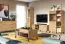 TV-Unterschrank Pandrup 20, Farbe: Eiche - Abmessungen: 52 x 155 x 40 cm (H x B x T), mit 3 Türen und 5 Fächern