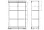 Kommode Sentis 08, Farbe: Dunkelbraun - 136 x 88 x 39 cm (H x B x T)