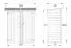 2er Set: Gartenschrank  - Abmessungen: 150 x 73 x 190 cm (L x B x H)