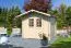 Holz-Gartenhaus 2,48 x 2,69 Meter (inkl. Dach) | Natur | Satteldach | 28 mm Blockbohlen-Haus Abbildung