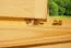 Holz-Gartenhaus 3,98 x 4,46 Meter (inkl. Dach) | Naturbelassen | Satteldach | 44 mm Blockbohlen-Haus Abbildung