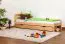 Kinderbett 90 x 200 cm | Massivholz: Kiefer | Natur Lackiert | inkl. Rollrost Abbildung