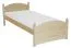 Kinderbett 80 x 200 cm | Massivholz: Kiefer | Natur Lackiert Abbildung