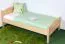 Bettrahmen für Kinder / Kinderbett 100 x 200 cm | Massivholz: Buche | Natur Lackiert Abbildung