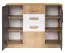 Kommode Valbom 06, Farbe: Eiche Riviera / Weiß / Grafit - Abmessungen: 91 x 120 x 40 cm (H x B x T), mit 2 Türen, 4 Schubladen und Fächern