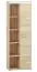 Schrank Mochis 06, Farbe: Sonoma Eiche hell inklusive 3 Farbeinsätzen - Abmessungen: 200 x 69 x 34 cm (H x B x T), mit 1 Tür und 10 Fächern