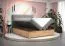 Boxspringbett im eleganten Design Pilio 44, Farbe: Grau / Eiche Golden Craft - Liegefläche: 180 x 200 cm (B x L)