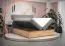 Doppelbett mit modernen Design Pilio 67, Farbe: Schwarz / Eiche Golden Craft - Liegefläche: 160 x 200 cm (B x L)