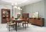 Große Vitrine Gorica 01 mit LED-Beleuchtung, in Eiche Rustikal, 201 x 111 x 45 cm, teilmassiv, Antisol-Glas Bronze, Soft Close System
