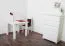 Tisch Kiefer massiv Vollholz weiß lackiert Junco 239B (eckig) - Abmessung 90 x 90 cm