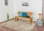 Bank Wooden Nature 135 Eiche massiv - 140 x 35 cm (L x B)
