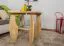 Couchtisch Kiefer massiv Vollholz natur 005 – Abmessung 60 x 65 x 65 cm (H x B x T)