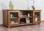 TV-Unterschrank Kiefer Vollholz massiv Eichefarben 004 - Abmessung 55 x 136 x 47 cm (H x B x T)
