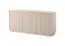 Wohnzimmer - Set B Finghall, 3-teilig, Farbe: Beige, Soft-Close-Funktion, ein TV-Unterschrank, ein Highboard und ein Sideboard, ABS-Kantenschutz