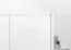 Drehtürenschrank / Kleiderschrank mit LED-Rahmen Siumu 24, Farbe: Weiß / Weiß Hochglanz - 226 x 232 x 60 cm (H x B x T)