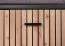 Moderne Garderobe Ringerike 06, Farbe: Anthrazit / Eiche Artisan - Abmessungen: 203 x 180 x 32 cm (H x B x T), mit Sitzkissen