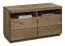 TV-Unterschrank / TV-Möbel geölt / gewachst Fazenda 10, Soft Close System, Dunkelbraun, Eiche teilmassiv, Maße: 69 x 119 x 51 cm, mit zwei Schubladen