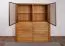 Vitrine Jussara 02, Farbe: Natur, Eiche teilmassiv - 150 x 124 x 42 cm (H x B x T)