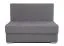 2er Sofa ausziehbar Luanda 77 in Grau, 96 x 130 x 116 cm, mit Bonellfederung, Stauraum und Bettfunktion, 2-Sitzer-Sofa, Doppelsofa