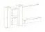 Elegante Wohnwand Balestrand 92, Farbe: Weiß / Eiche Wotan - Abmessungen: 180 x 330 x 40 cm (H x B x T), mit Push-to-open Funktion