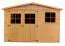Gerätehaus, Gartenschuppen, Gartenhaus - 3 x 2 Meter - aus Holz / Blockbohlen - inkl. Dachpappe - Satteldach Abbildung