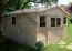 Großer Gartenschuppen, Gartenhaus - 5 x 4 Meter - aus Holz / Blockbohlen - inkl. Dachpappe - Satteldach Abbildung