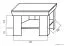 Couchtisch Wewak 23, Farbe: Sonoma Eiche - Abmessungen: 70 x 70 x 46 cm (B x T x H)