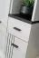 Garderobe | inkl. Sitzkissen | 4 Haken | Farbe: Kaschmir / Schwarz | gepolstertes Paneel | Maße: 90 x 32 x 203 cm | Sitzgelegenheit | 8 Fächer | für den Vorraum