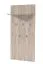 Garderobe mit fünf Haken Molia 04, Farbe: Eiche Grau, eine Ablagefläche, Maße: 137 x 67 x 19,5 cm, ABS-Kanten, einfaches Design