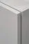 Wohnwand | inkl. LED-Beleuchtung | Farbe: Perla Grau / Eiche Artisan | Bio-Ethanol Kamin | Maße: 200 x 40 x 158 cm | 1 TV-Unterschrank | 1 Vitrine