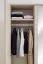 Kleiderschrank | Kaschmir | 1 Spiegeltür | 135 x 55 x 191 cm | 3 Schubladen | 2 Kleiderstangen | 8 Fächer | schlichtes Design | 2 Türen | für Schlafzimmer