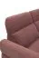 Ecksofa Turnhout 02, Farbe: Rot - Abmessungen: 102 x 262 x 207 cm (H x B x T) - Ottomane: Rechts