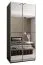 Kleiderschrank / Schiebetürenschrank| Soft-Close | 245,5 x 110 x 64 cm | 6 Kleiderstangen | 2 Schiebetüren | 6 Fächer |2 Kleiderstangen | Farbe: Schwarz