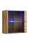 Wohnwand im modernen Design Balestrand 228, Farbe: Eiche Wotan - Abmessungen: 150 x 250 x 40 cm (H x B x T), mit Push-to-open Funktion