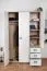 Kinderzimmer - Drehtürenschrank / Kleiderschrank Benjamin 14, Farbe: Buche / Weiß - 198 x 126 x 56 cm (H x B x T)