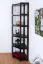 Regal / Eckregal Kiefer massiv Vollholz Walnussfarben Junco 58 - Abmessungen: 200 x 71 x 54 cm (H x B x T)