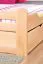 Jugendbett "Easy Premium Line" K5, inkl. 2 Schubladen und 1 Abdeckblende, 140 x 200 cm Buche Vollholz massiv Natur, inkl. Lattenrost