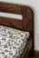 Jugendbett Kiefer Vollholz massiv Nussfarben A6, inkl. Lattenrost - Abmessung 160 x 200 cm