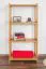 Regal Kiefer massiv Vollholz Erlefarben Junco 56C - 125 x 60 x 30 cm (H x B x T)