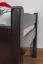 Kinderbett / Jugendbett "Easy Premium Line" K1/2n, Buche Vollholz massiv schokobraun lackiert - Liegefläche: 90 x 200 cm