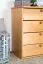 Schuhschrank Kiefer Vollholz massiv Erlefarben Junco 221 - 80 x 72 x 40 cm (H x B x T)