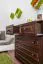 Kommode Kiefer massiv Vollholz Nussfarben 013 - Abmessung 100 x 100 x 42 cm (H x B x T)