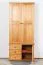Schrank Kiefer massiv Vollholz natur Erlefarben 40 - Abmessung: 193 x 80 x 42 cm (H x B x T)